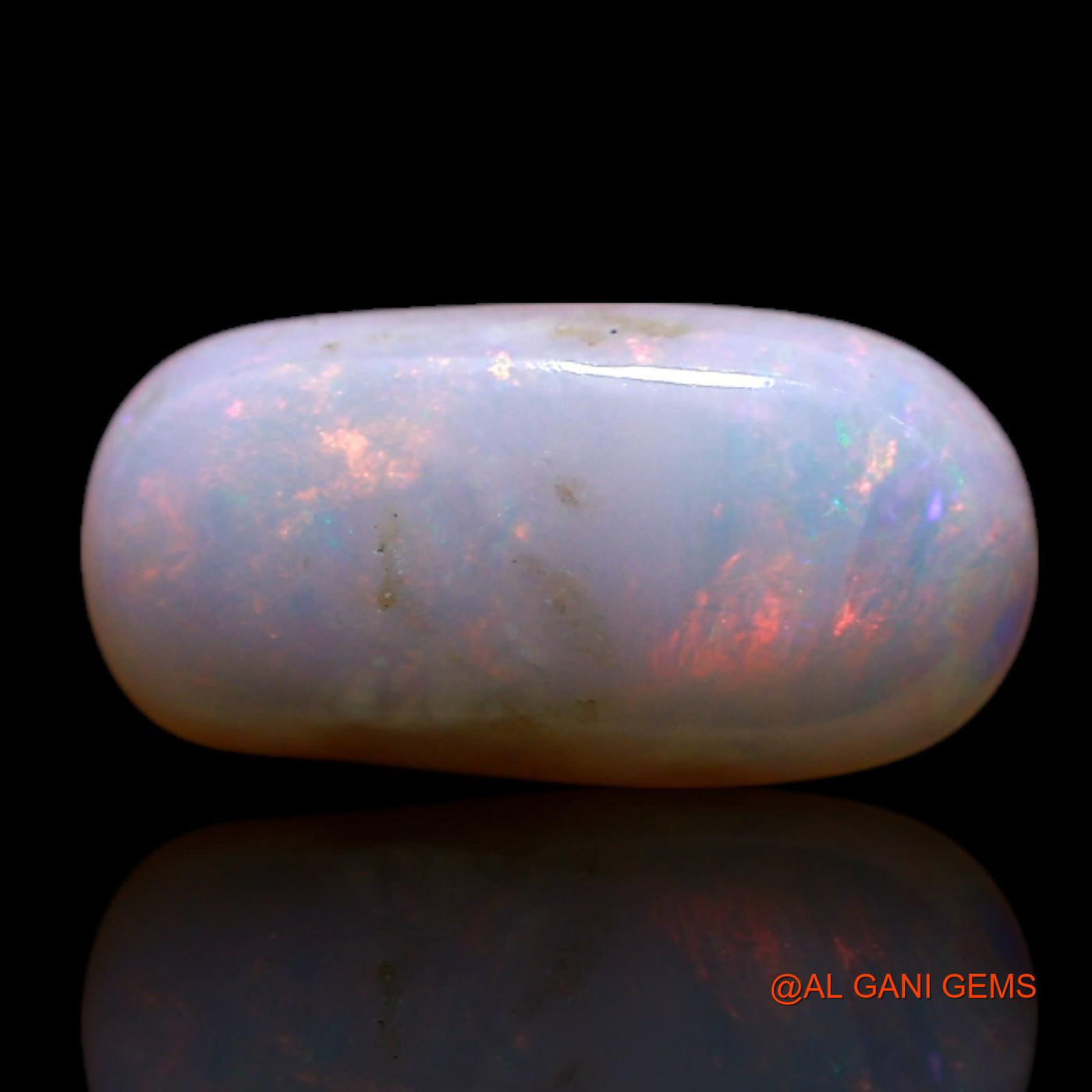 1.00 Cts Natural Australian Fire Opal Loose Gemstone Oval Cabochon 10x5x2 mm AG-244