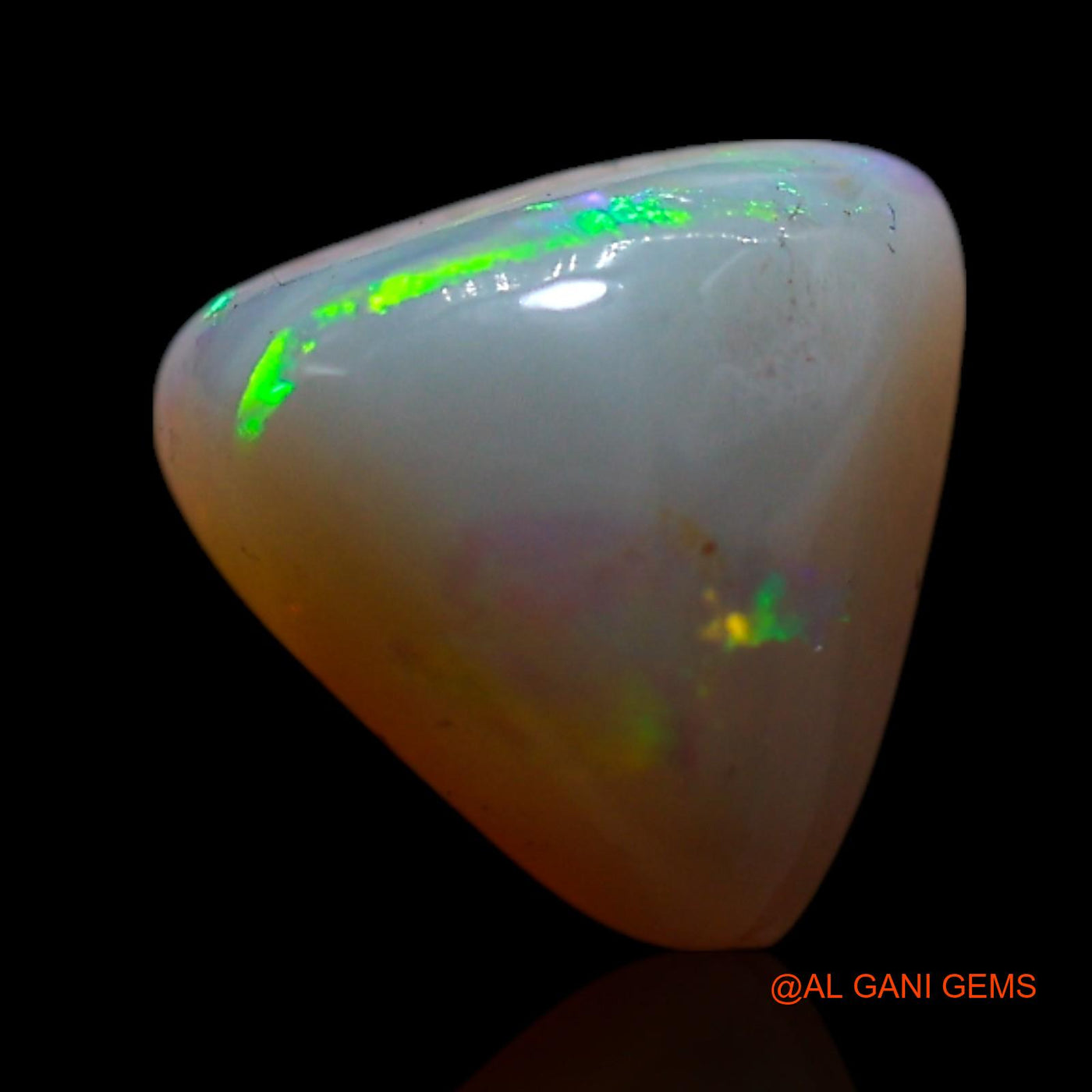 Natural Fire Opal Gemstone 1.40 Cts Loose Trillion Cabochon From Australia 7x7x4 mm AG-246