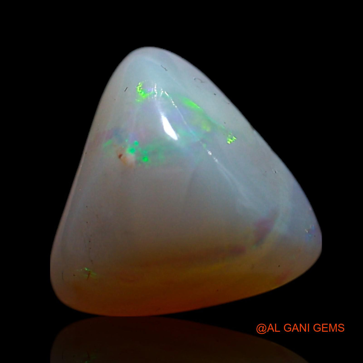 Natural Fire Opal Gemstone 1.40 Cts Loose Trillion Cabochon From Australia 7x7x4 mm AG-246