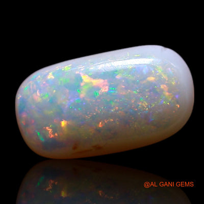 0.80 Cts Natural Australian Fire Opal Oval Cabochon Loose Gemstone For Jewelry 9x5x2 mm AG-247