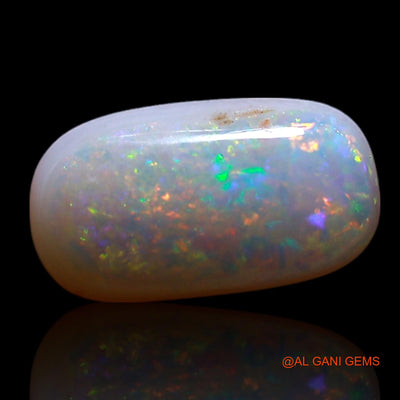 0.80 Cts Natural Australian Fire Opal Oval Cabochon Loose Gemstone For Jewelry 9x5x2 mm AG-247
