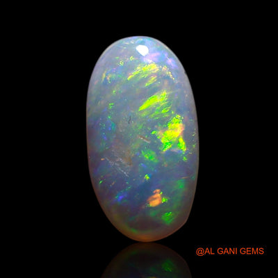 Natural Fire Opal Gemstone 0.70 Cts Loose Oval Cabochon From Australia 9x5x2 mm AG-248