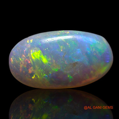Natural Fire Opal Gemstone 0.70 Cts Loose Oval Cabochon From Australia 9x5x2 mm AG-248