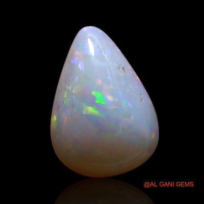 1.00 Cts Unheated Australian Fire Opal Loose Gemstone Pear Cabochon Natural 9x6x3 mm AG-249
