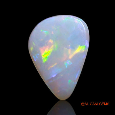1.00 Cts Unheated Australian Fire Opal Loose Gemstone Pear Cabochon Natural 9x6x3 mm AG-249