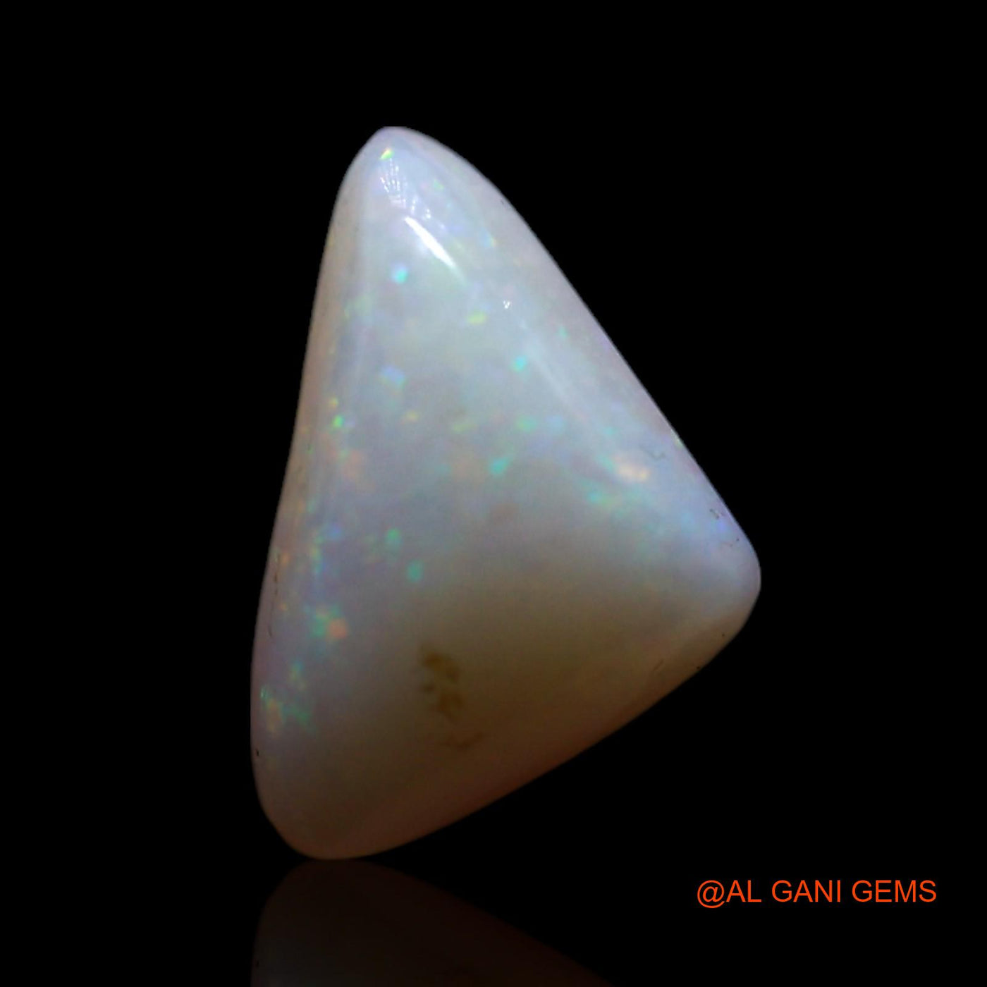 Natural Fire Opal Gemstone 0.90 Cts Loose Trillion Cabochon From Australia 9x7x3 mm AG-250