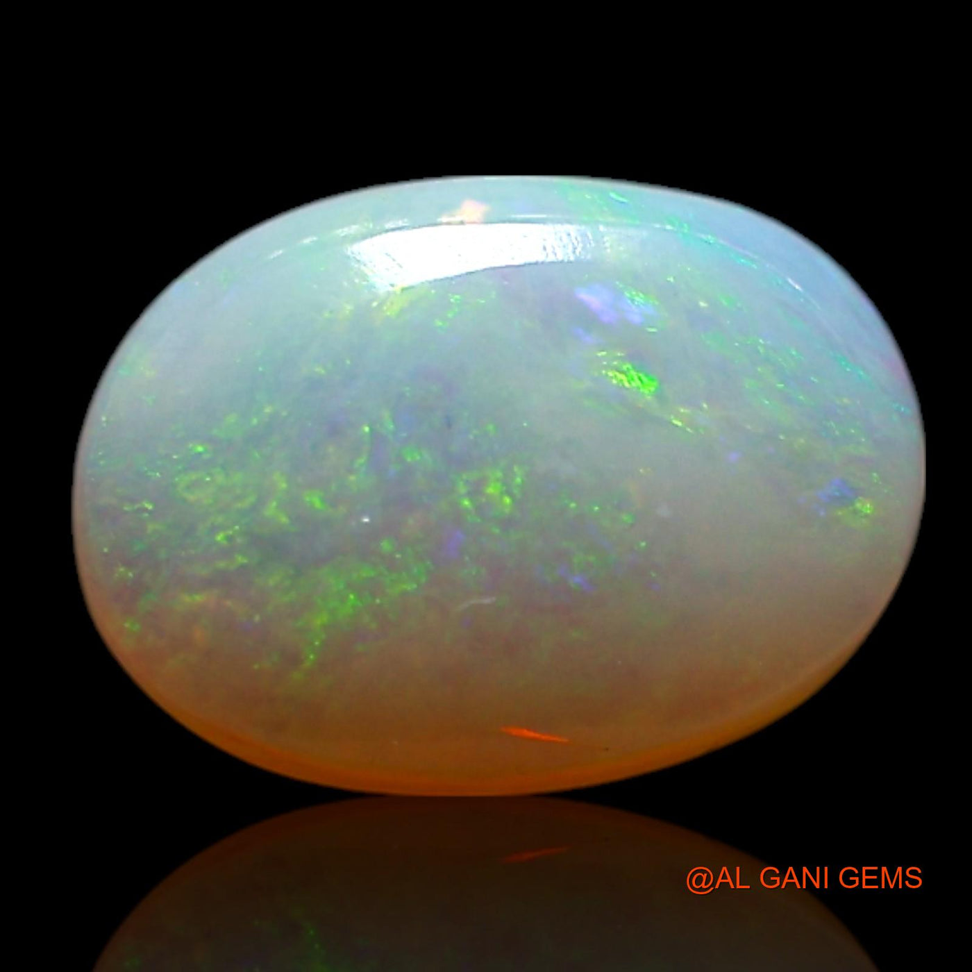 1.00 Cts Natural Australian Fire Opal Loose Gemstone Oval Cabochon 8x6x3 mm AG-252