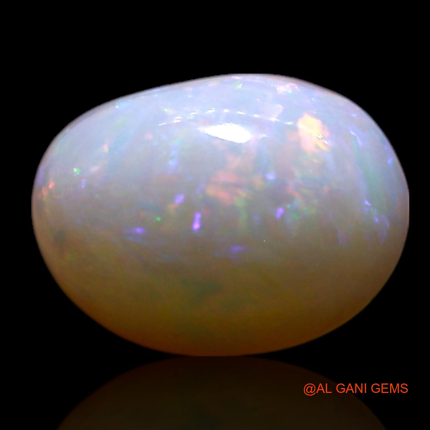Natural Untreated Fire Opal Loose Gemstone Oval Cabochon From Australia 1.00 Cts 8x6x3 mm AG-254