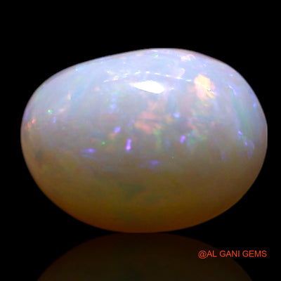 Natural Untreated Fire Opal Loose Gemstone Oval Cabochon From Australia 1.00 Cts 8x6x3 mm AG-254