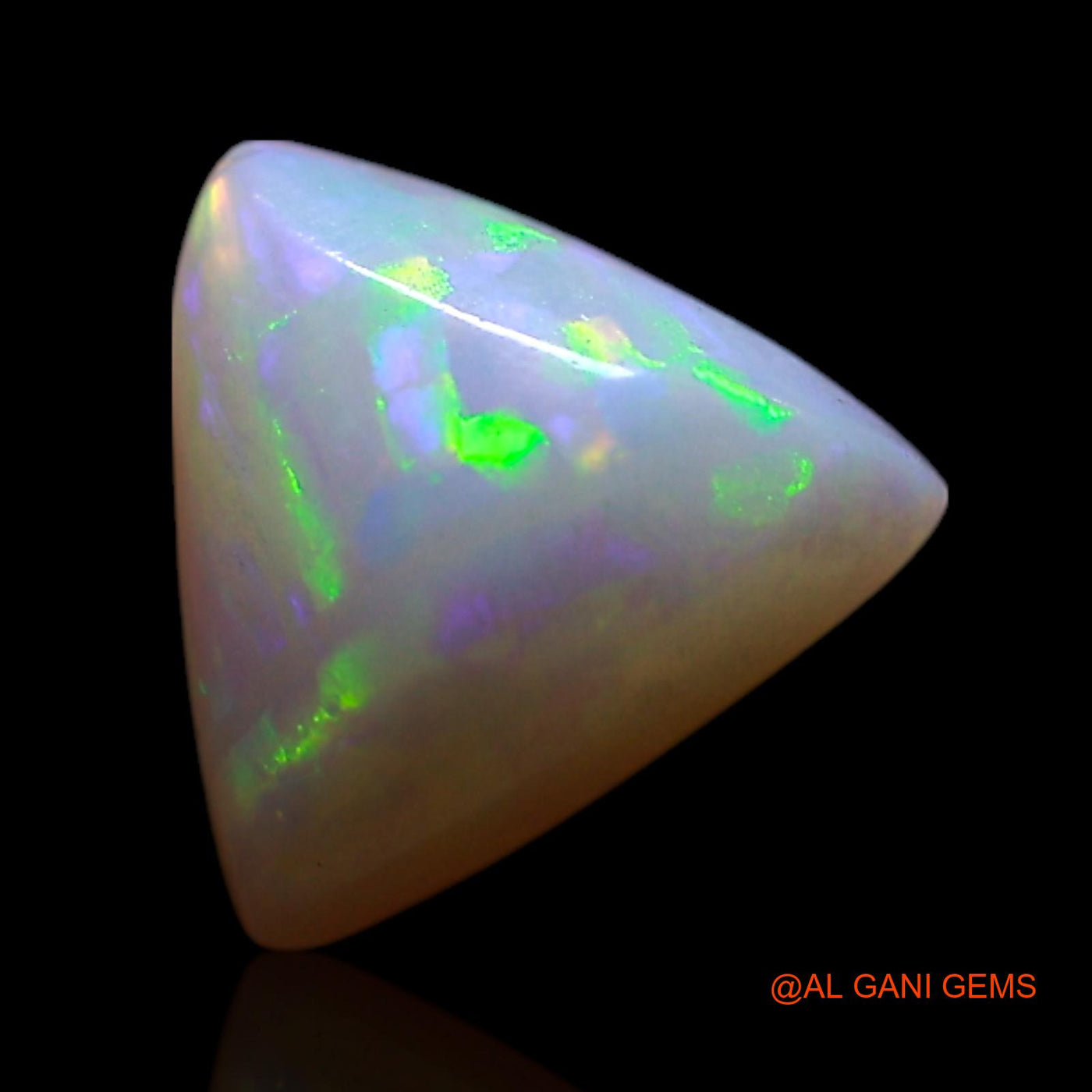 1.00 Cts Natural Australian Fire Opal Loose Gemstone Trillion Cabochon 7x7x3 mm AG-255