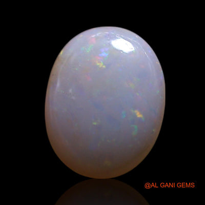 0.80 Cts Unheated Australian Fire Opal Loose Gemstone Oval Cabochon Natural 8x7x2 mm AG-256