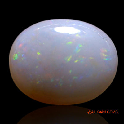 0.80 Cts Unheated Australian Fire Opal Loose Gemstone Oval Cabochon Natural 8x7x2 mm AG-256