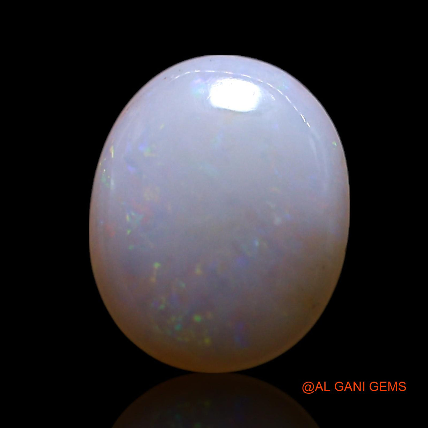 0.80 Cts Unheated Australian Fire Opal Loose Gemstone Oval Cabochon Natural 8x7x2 mm AG-256
