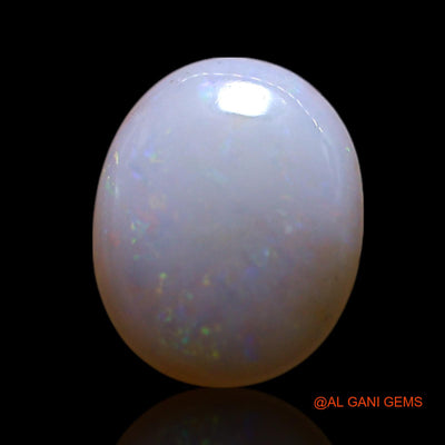 0.80 Cts Unheated Australian Fire Opal Loose Gemstone Oval Cabochon Natural 8x7x2 mm AG-256