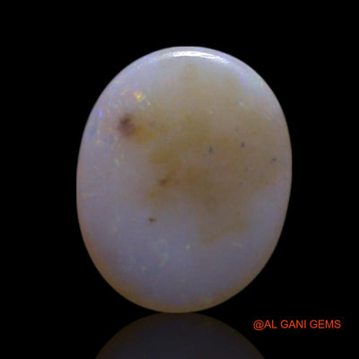 0.80 Cts Unheated Australian Fire Opal Loose Gemstone Oval Cabochon Natural 8x7x2 mm AG-256