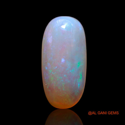 Natural Untreated Fire Opal Loose Gemstone Oval Cabochon From Australia 0.90 Cts 9x4x2 mm AG-257