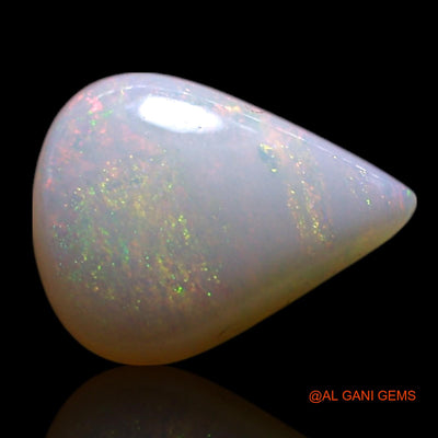 0.80 Cts Unheated Australian Fire Opal Loose Gemstone Pear Cabochon Natural 8x6x2 mm AG-260