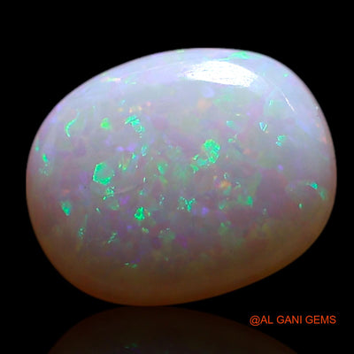 Natural Untreated Fire Opal Loose Gemstone Oval Cabochon From Australia 0.90 Cts 8x6x2 mm AG-261