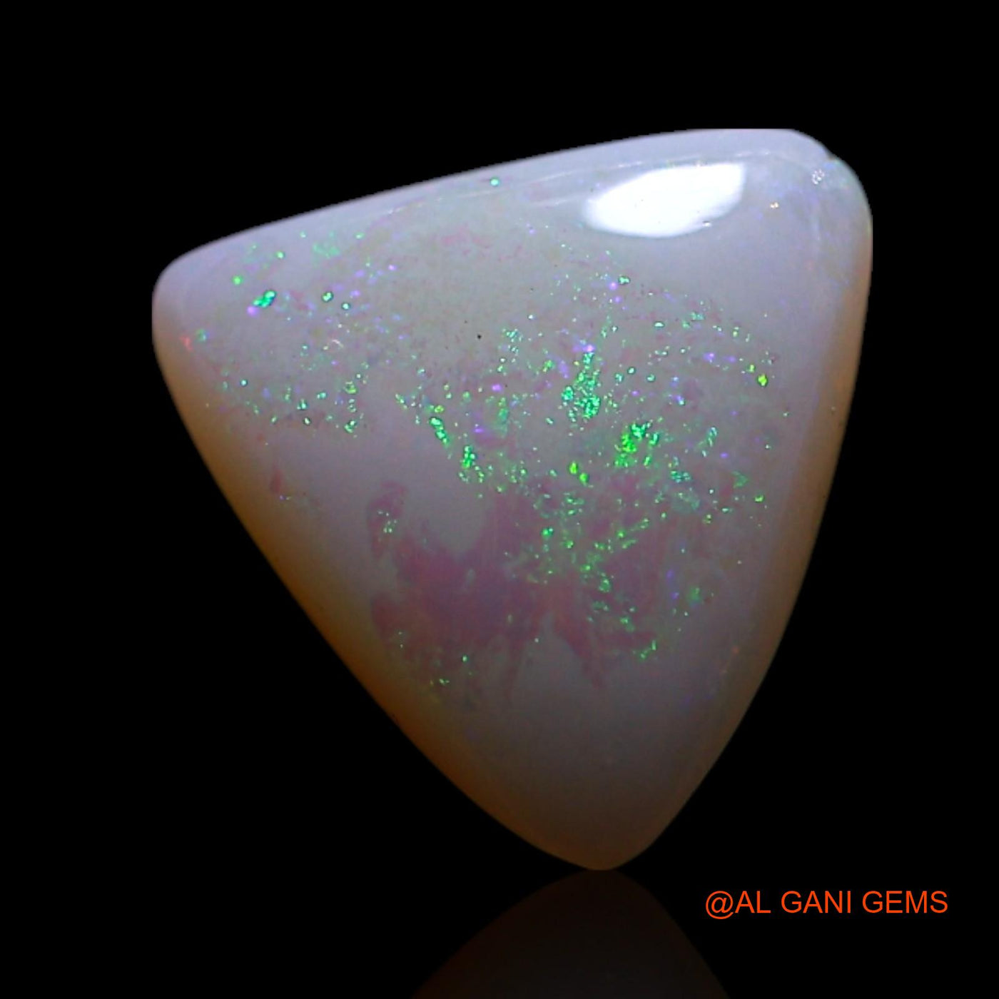 Natural Untreated Fire Opal Loose Gemstone Trillion Cabochon From Australia 0.70 Cts 7x7x2 mm AG-262