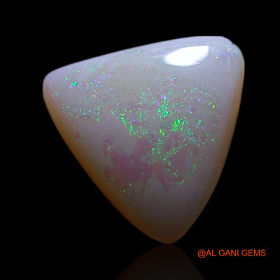 Natural Untreated Fire Opal Loose Gemstone Trillion Cabochon From Australia 0.70 Cts 7x7x2 mm AG-262