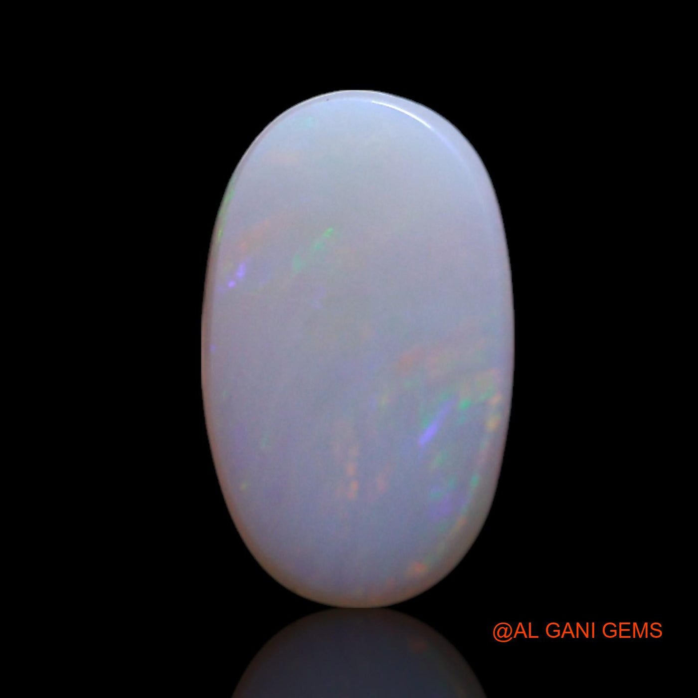 Natural Fire Opal Gemstone 0.90 Cts Loose Oval Cabochon From Australia 9x5x2 mm AG-263