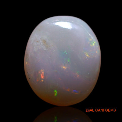 1.00 Cts Natural Australian Fire Opal Oval Cabochon Loose Gemstone For Jewelry 8x7x2 mm AG-264