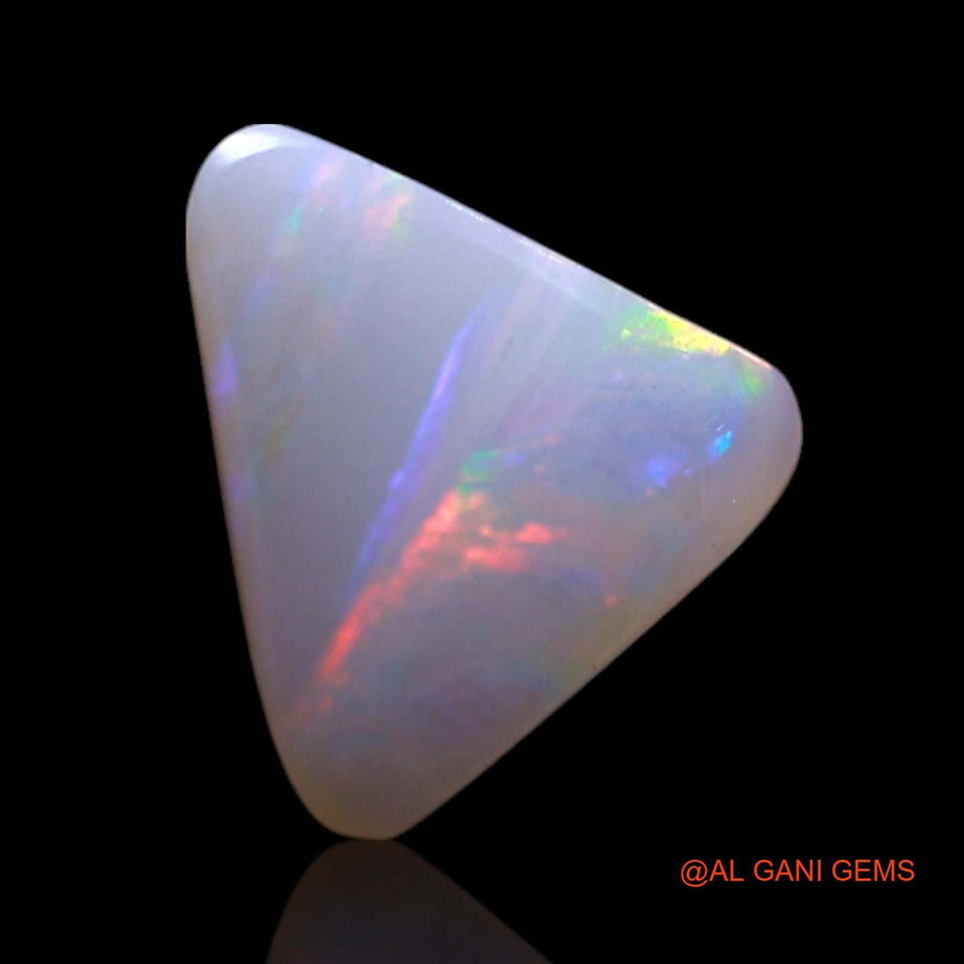 1.00 Cts Unheated Australian Fire Opal Loose Gemstone Trillion Cabochon Natural 7x7x4 mm AG-265