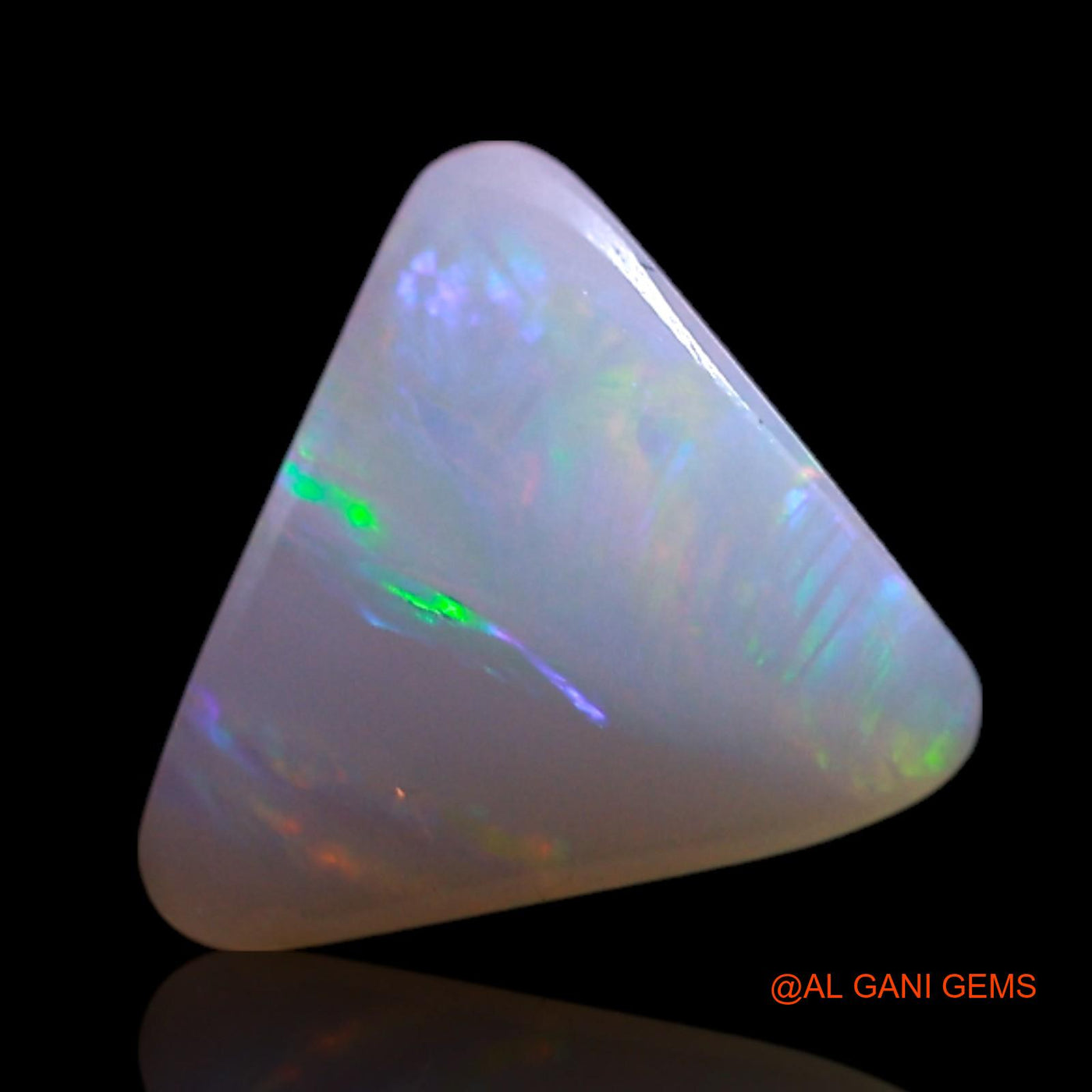 1.00 Cts Unheated Australian Fire Opal Loose Gemstone Trillion Cabochon Natural 7x7x4 mm AG-265
