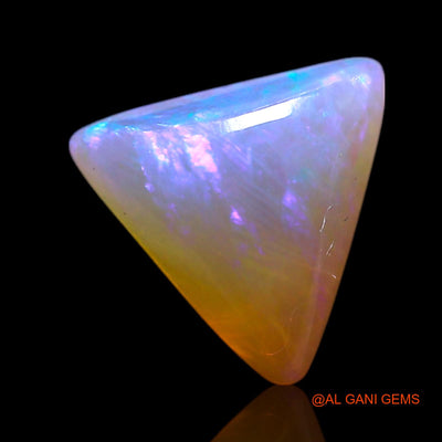 Natural Fire Opal Gemstone 0.90 Cts Loose Trillion Cabochon From Australia 7x7x3 mm AG-266