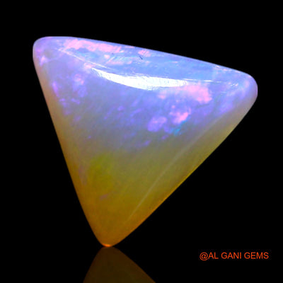 Natural Fire Opal Gemstone 0.90 Cts Loose Trillion Cabochon From Australia 7x7x3 mm AG-266