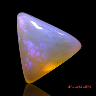 Natural Fire Opal Gemstone 0.90 Cts Loose Trillion Cabochon From Australia 7x7x3 mm AG-266