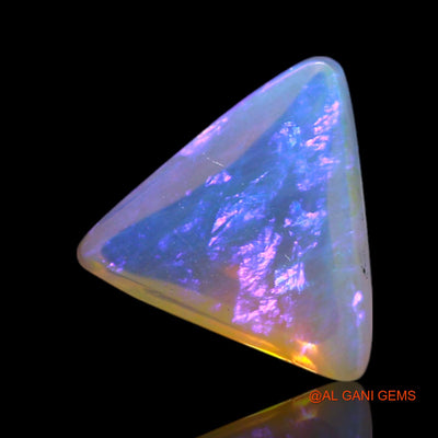 Natural Fire Opal Gemstone 0.90 Cts Loose Trillion Cabochon From Australia 7x7x3 mm AG-266