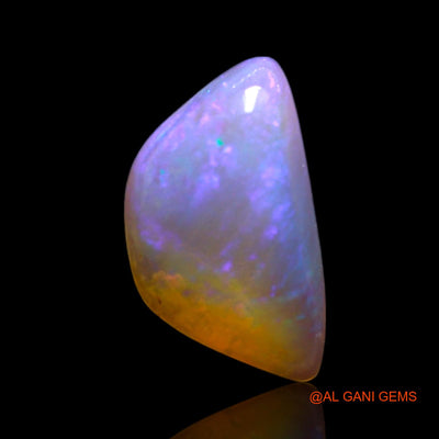 Natural Untreated Fire Opal Loose Gemstone Trillion Cabochon From Australia 0.90 Cts 9x5x2 mm AG-267