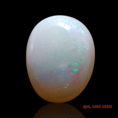 Natural Untreated Fire Opal Loose Gemstone Oval Cabochon From Australia 0.90 Cts 8x6x2 mm AG-268