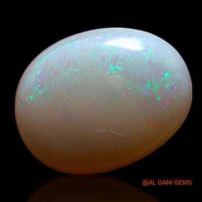 Natural Untreated Fire Opal Loose Gemstone Oval Cabochon From Australia 0.90 Cts 8x6x2 mm AG-268