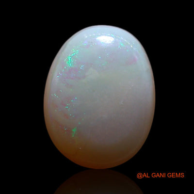 Natural Untreated Fire Opal Loose Gemstone Oval Cabochon From Australia 0.90 Cts 8x6x2 mm AG-268