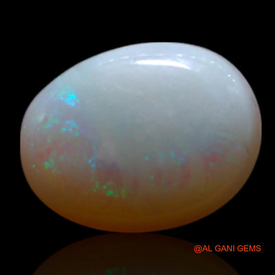 Natural Untreated Fire Opal Loose Gemstone Oval Cabochon From Australia 0.90 Cts 8x6x2 mm AG-268