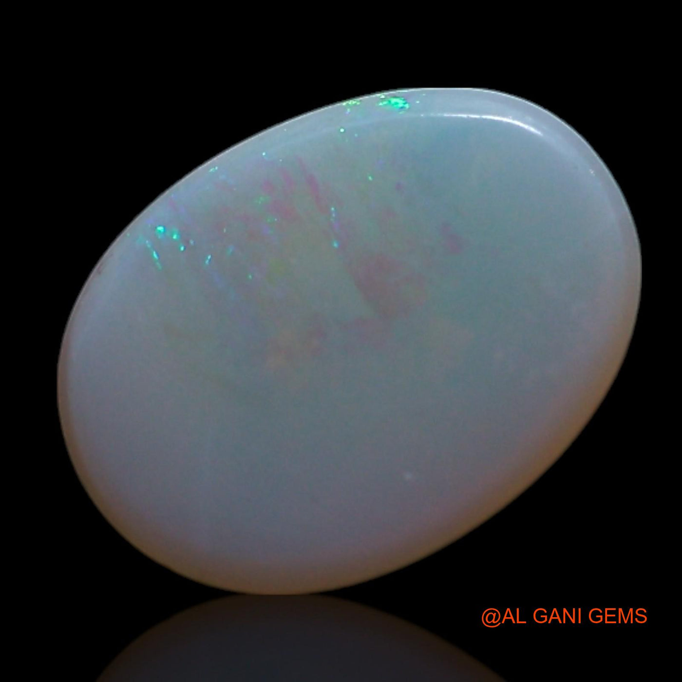 Natural Untreated Fire Opal Loose Gemstone Oval Cabochon From Australia 0.90 Cts 8x6x2 mm AG-268
