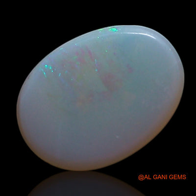 Natural Untreated Fire Opal Loose Gemstone Oval Cabochon From Australia 0.90 Cts 8x6x2 mm AG-268
