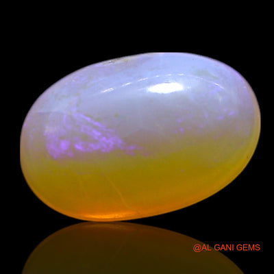 Natural Fire Opal Gemstone 1.00 Cts Loose Oval Cabochon From Australia 8x6x3 mm AG-269