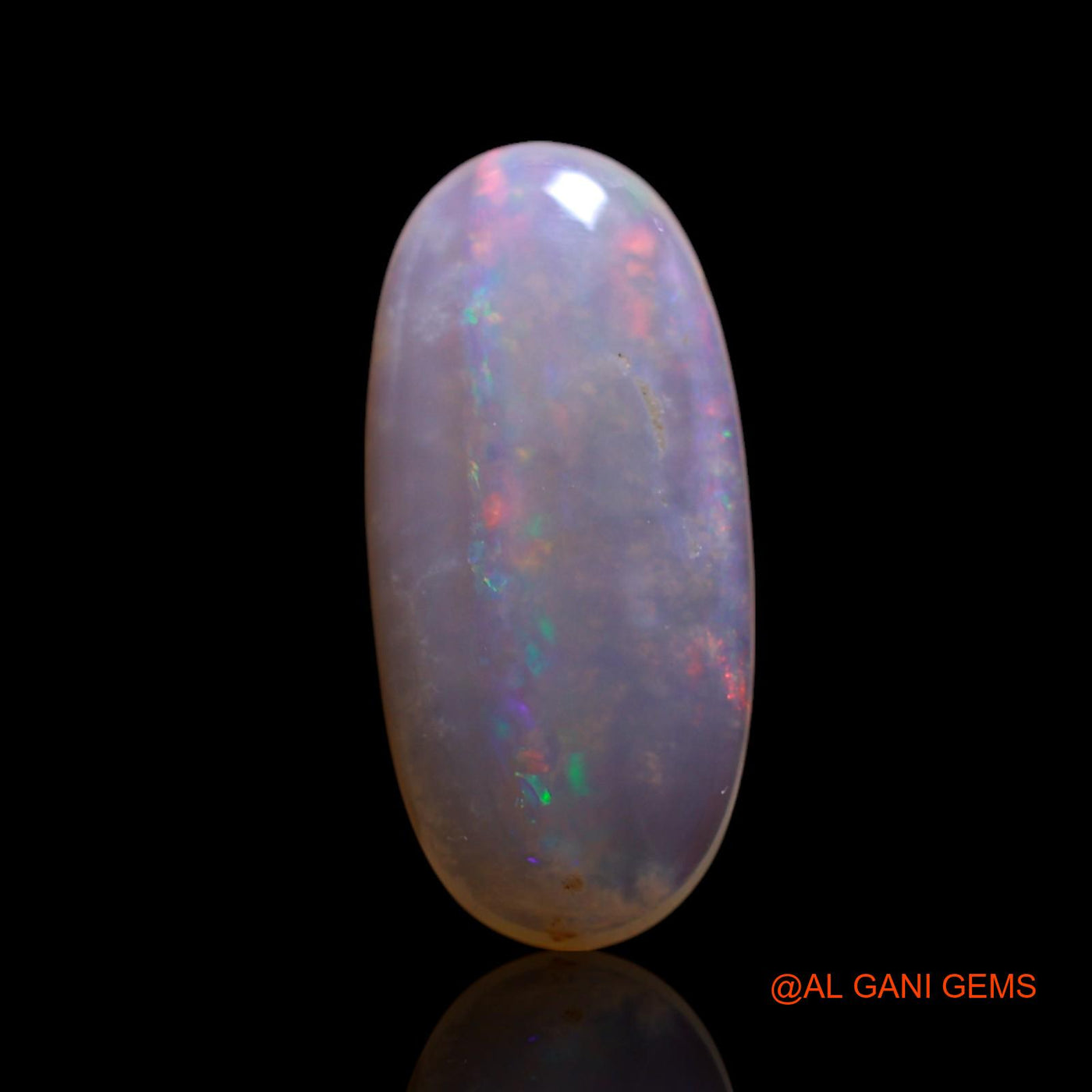 1.00 Cts Natural Australian Fire Opal Loose Gemstone Oval Cabochon 13x6x2 mm AG-26