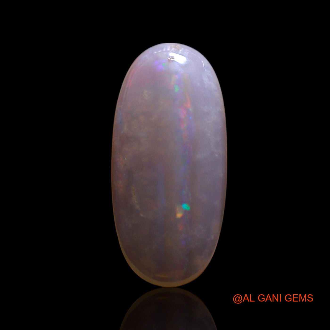 1.00 Cts Natural Australian Fire Opal Loose Gemstone Oval Cabochon 13x6x2 mm AG-26