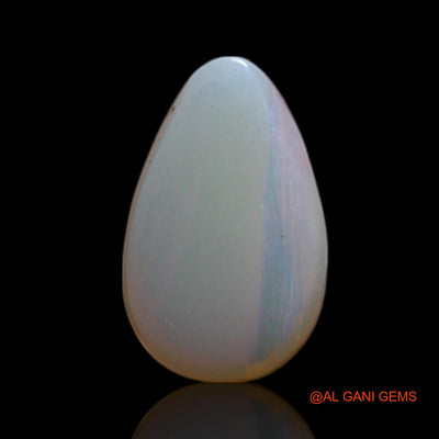 Natural Untreated Fire Opal Loose Gemstone Pear Cabochon From Australia 1.00 Cts 8x5x3 mm AG-270