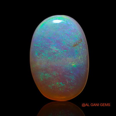 Natural Untreated Fire Opal Loose Gemstone Oval Cabochon From Australia 0.80 Cts 8x5x2 mm AG-271