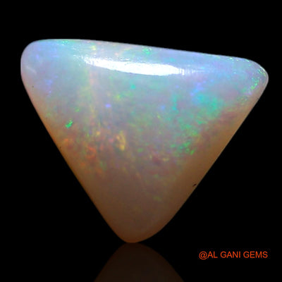 Natural Untreated Fire Opal Loose Gemstone Trillion Cabochon From Australia 0.80 Cts 7x6x2 mm AG-272