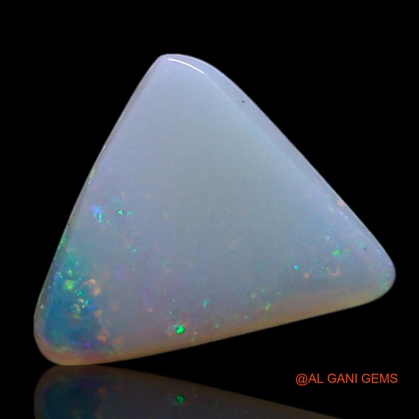 Natural Untreated Fire Opal Loose Gemstone Trillion Cabochon From Australia 0.80 Cts 7x6x2 mm AG-272