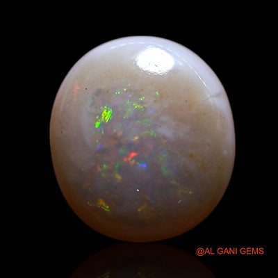 1.00 Cts Natural Australian Fire Opal Oval Cabochon Loose Gemstone For Jewelry 8x7x2 mm AG-273
