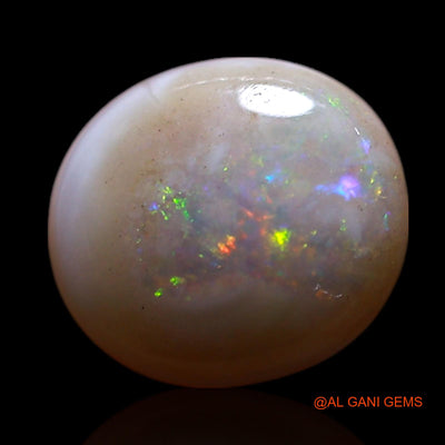 1.00 Cts Natural Australian Fire Opal Oval Cabochon Loose Gemstone For Jewelry 8x7x2 mm AG-273