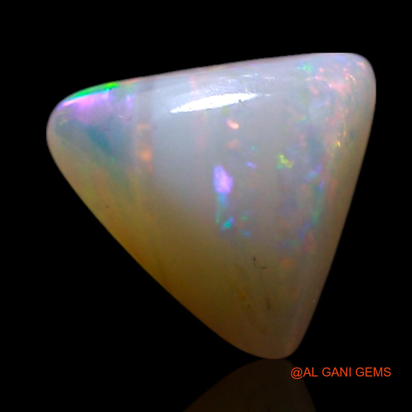 1.00 Cts Unheated Australian Fire Opal Loose Gemstone Trillion Cabochon Natural 7x7x3 mm AG-274