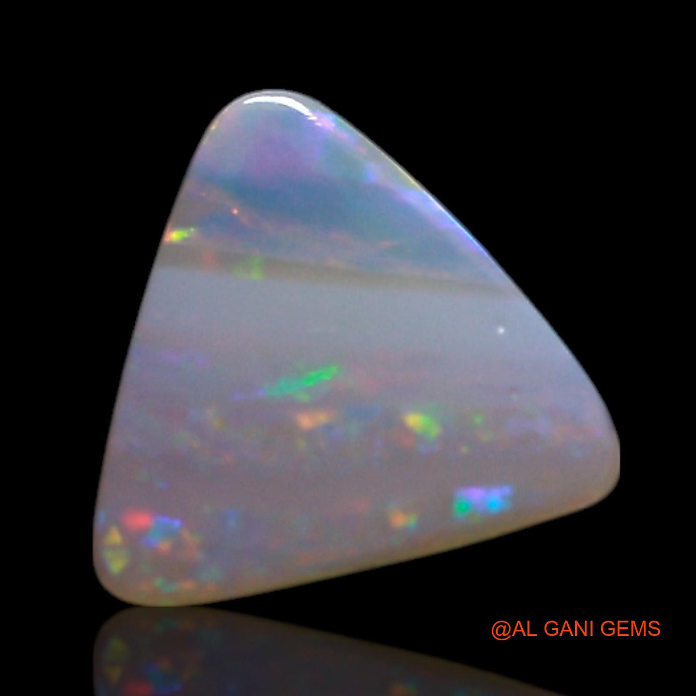 1.00 Cts Unheated Australian Fire Opal Loose Gemstone Trillion Cabochon Natural 7x7x3 mm AG-274